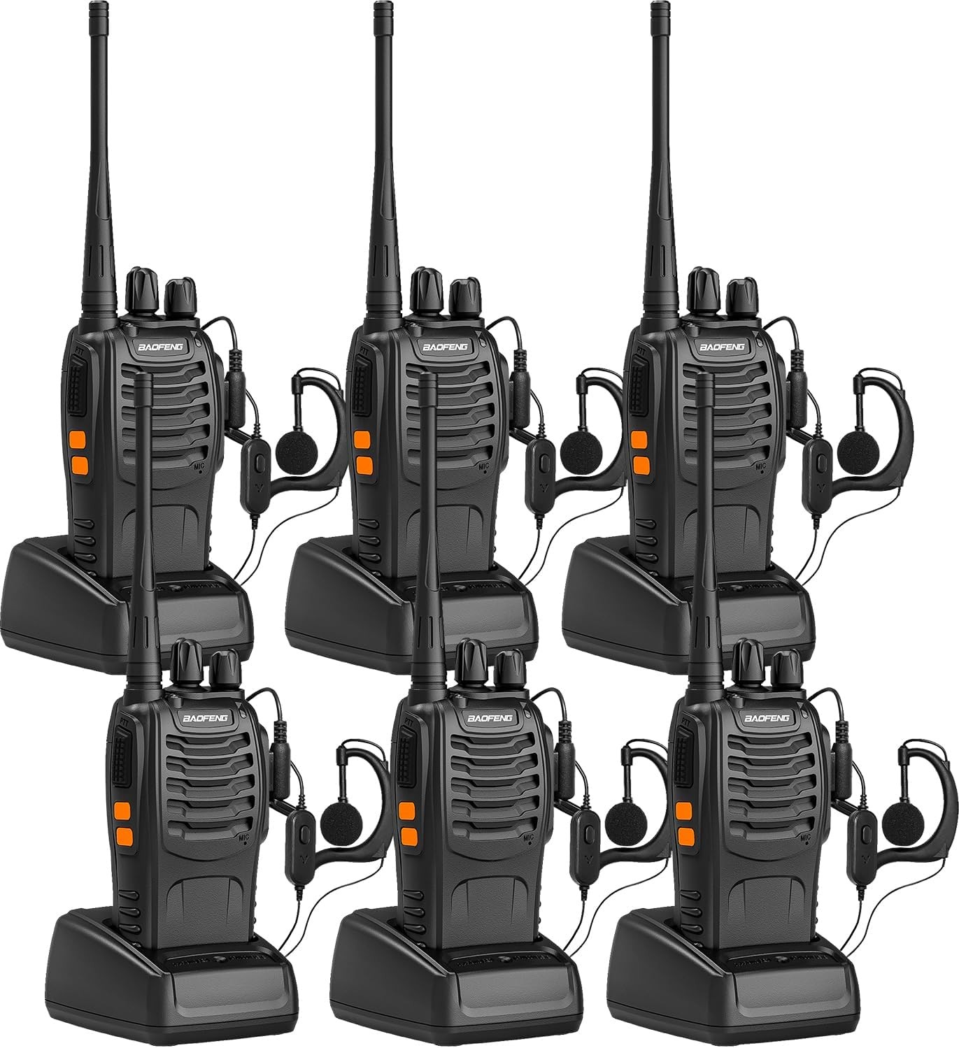 Baofeng Walkie Talkie BF-888s Pack of 6